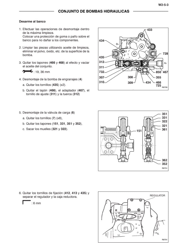 MANUAL DE SERVICIOS EXCAVADORA CX220B