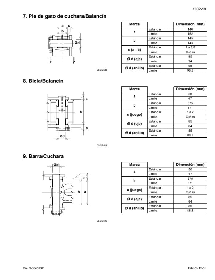 MANUAL DE SERVICIOS EXCAVADORA CX330 - CX350