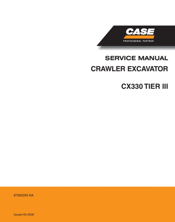 MANUAL DE SERVICIOS EXCAVADORA CX330 TIER III