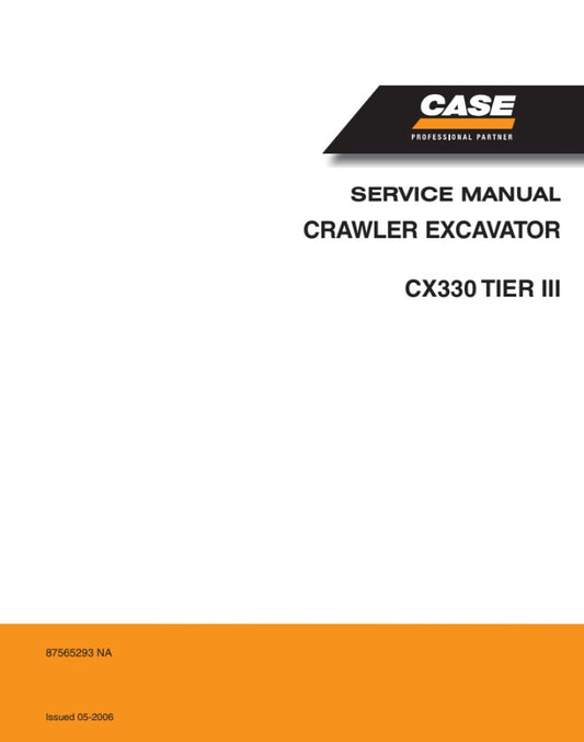 MANUAL DE SERVICIOS EXCAVADORA CX330 TIER III