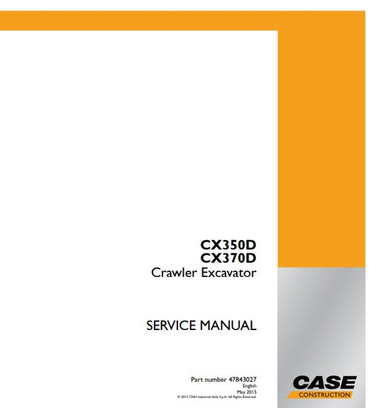 MANUAL DE SERVICIOS EXCAVADORA CX350D CX370D