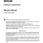 MANUAL DE SERVICIOS EXCAVADORA DE RUEDAS WX210 WX240