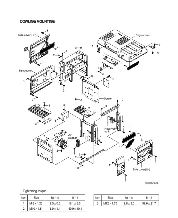 MANUAL DE SERVICIOS EXCAVADORA HX220NL