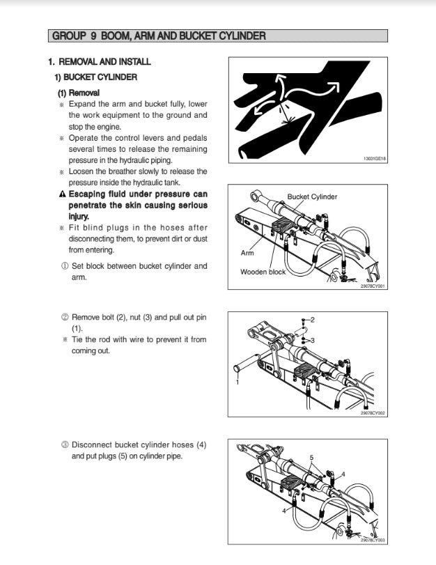 MANUAL DE SERVICIOS EXCAVADORA HX260L