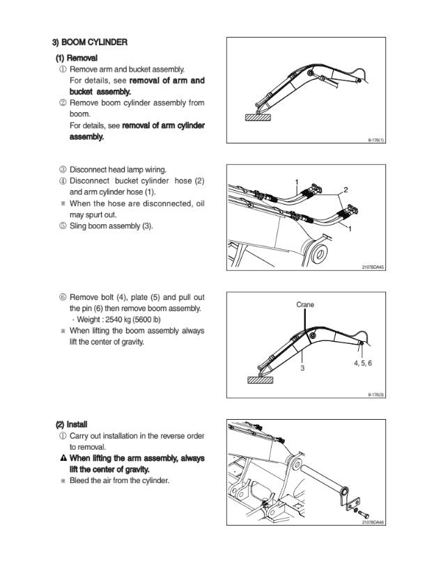 MANUAL DE SERVICIOS EXCAVADORA HX330L