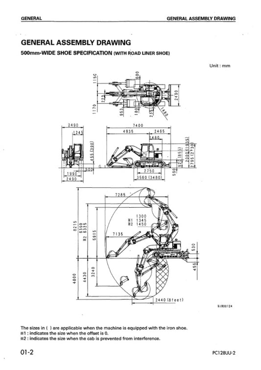MANUAL DE SERVICIOS EXCAVADORA  PC128UU-2
