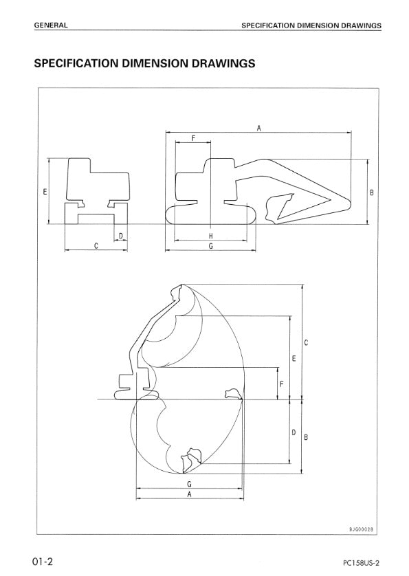 MANUAL DE SERVICIOS EXCAVADORA PC158US-2 PC158USLC-2