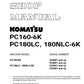 MANUAL DE SERVICIOS EXCAVADORA PC160-6K PC180LC 180NLC-6K
