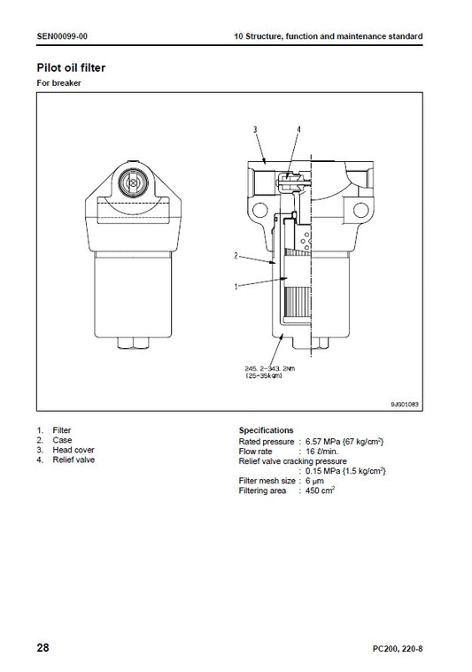MANUAL DE SERVICIOS EXCAVADORA PC200-8 PC200LC-8 PC220-8 PC220LC-8