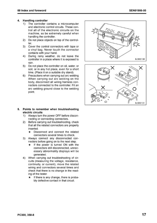 MANUAL DE SERVICIOS EXCAVADORA PC300-8  PC300LC-8  PC350-8  PC350LC-8