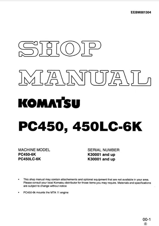 MANUAL DE SERVICIOS EXCAVADORA PC450 450LC-6K