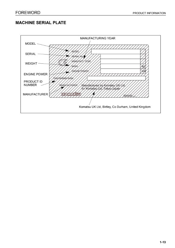 MANUAL DE SERVICIOS EXCAVADORA PC600-8 PC600LC-8