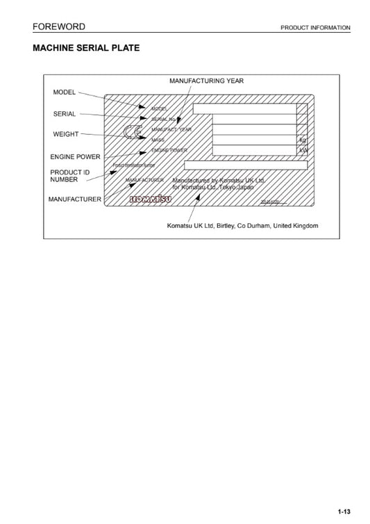 MANUAL DE SERVICIOS EXCAVADORA PC600-8 PC600LC-8