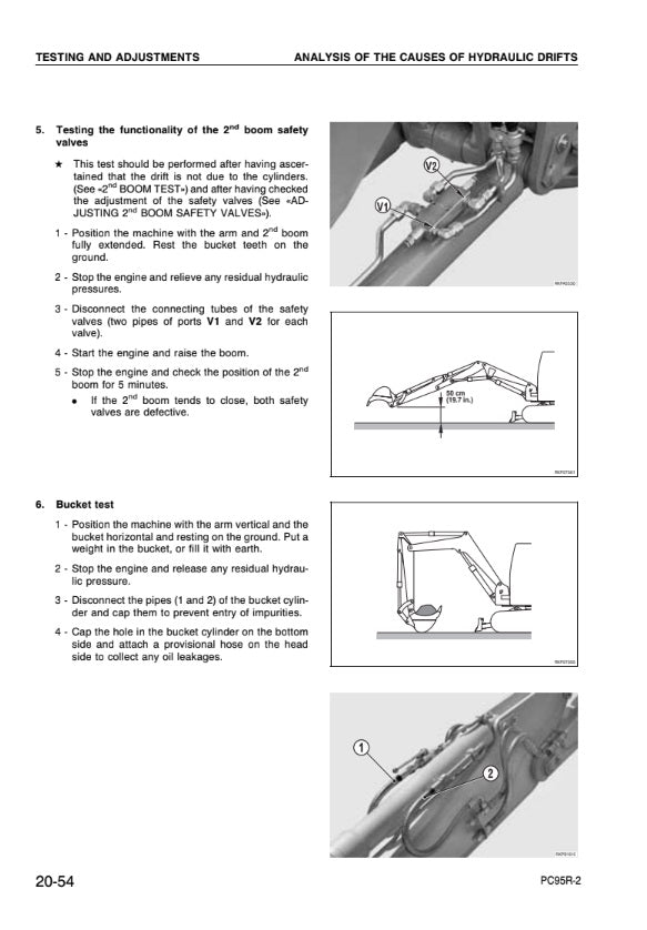 MANUAL DE TALLER EXCAVADORA KOMATSU PC95R-2