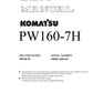MANUAL DE SERVICIOS EXCAVADORA PW160-7H