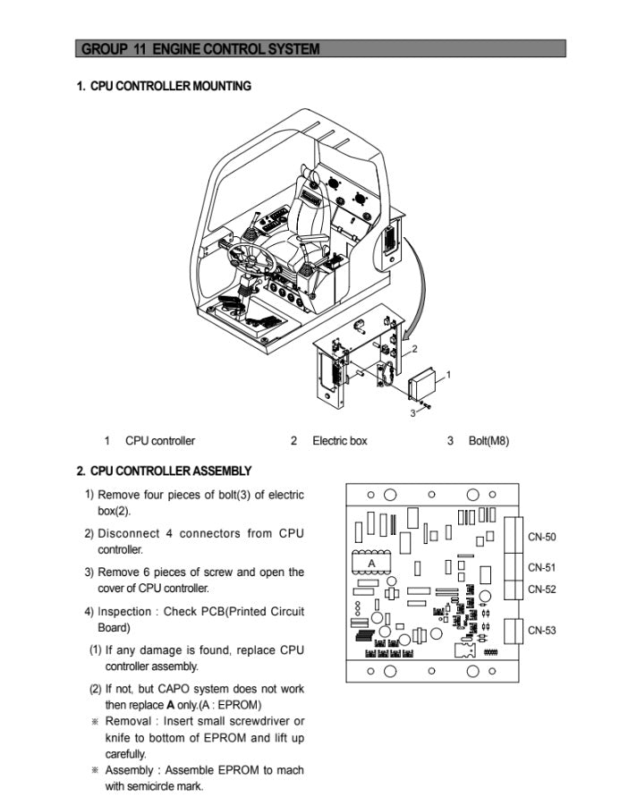 MANUAL DE SERVICIOS EXCAVADORA R130W-3