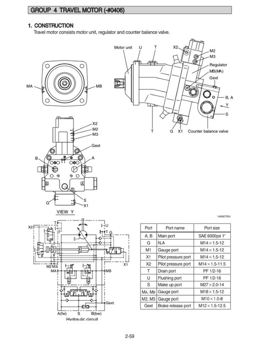 MANUAL DE SERVICIOS EXCAVADORA R140W-9