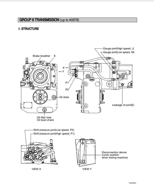 MANUAL DE SERVICIOS EXCAVADORA R170W-7