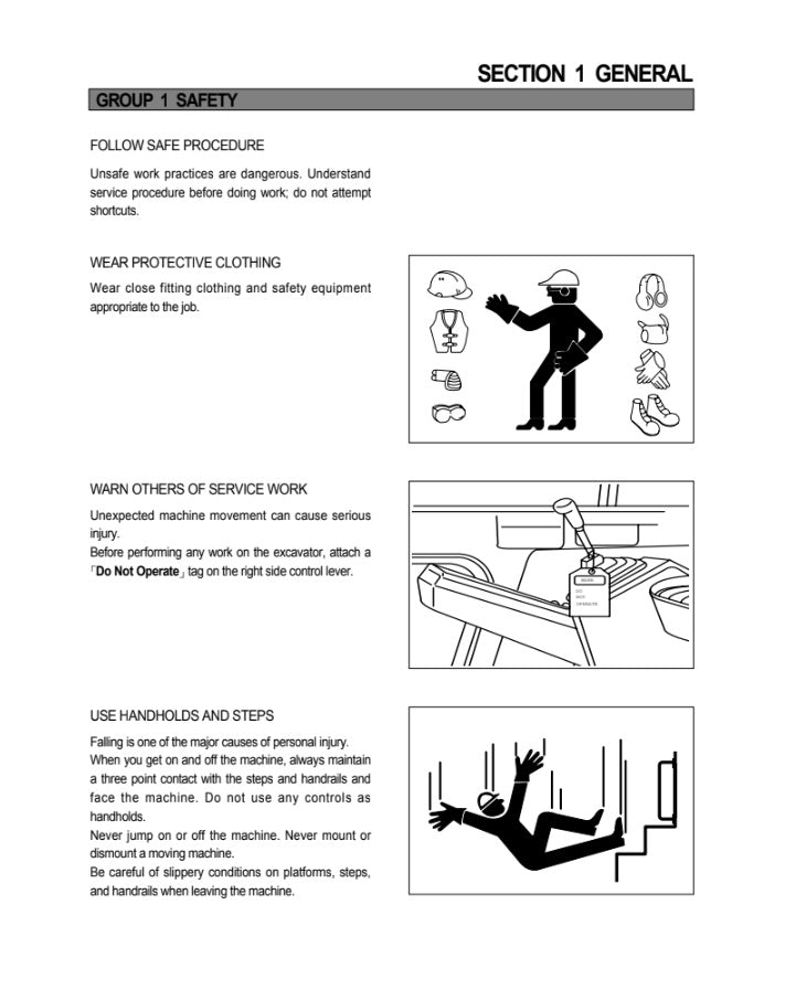MANUAL DE SERVICIOS EXCAVADORA R200W-3