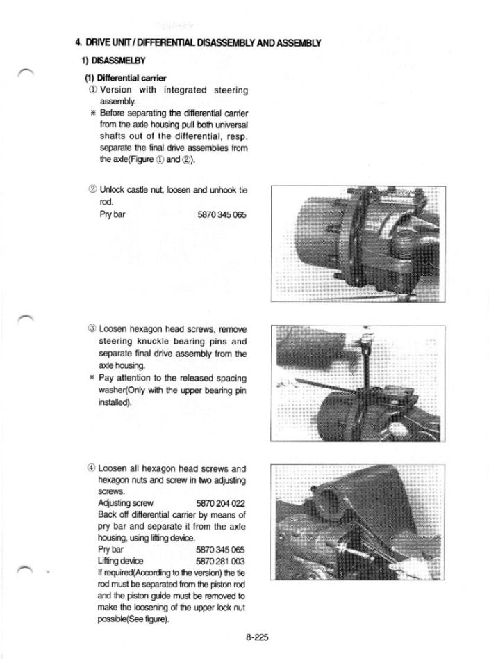 MANUAL DE SERVICIOS EXCAVADORA R200W-3