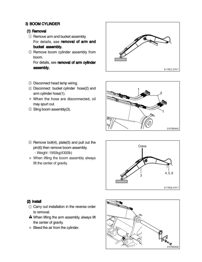 MANUAL DE SERVICIOS EXCAVADORA R210NLC-7A