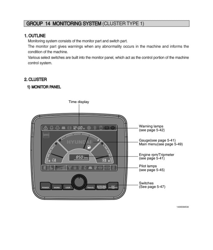 MANUAL DE SERVICIOS EXCAVADORA R220LC-9SH