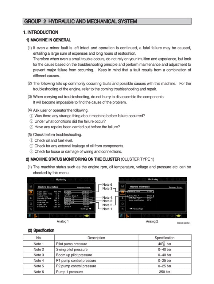 MANUAL DE SERVICIOS EXCAVADORA R300LC-9SH