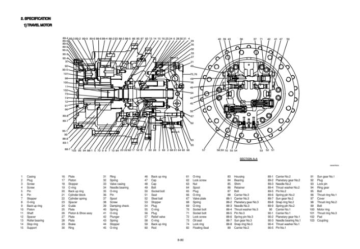 MANUAL DE SERVICIOS EXCAVADORA R300LC-9SH