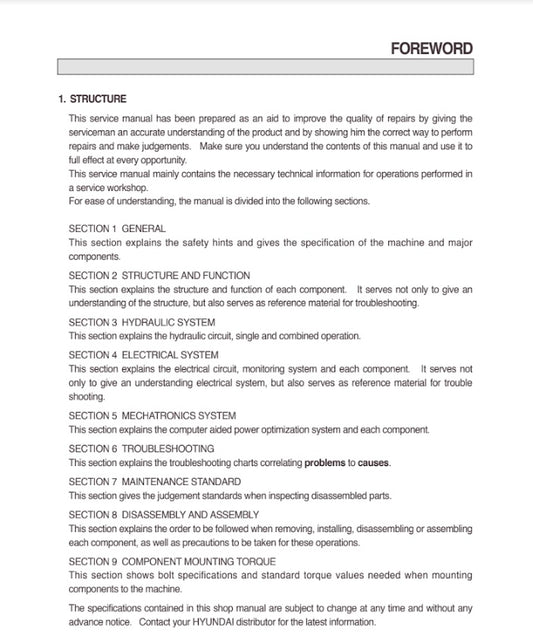 MANUAL DE SERVICIOS EXCAVADORA R360LC-7