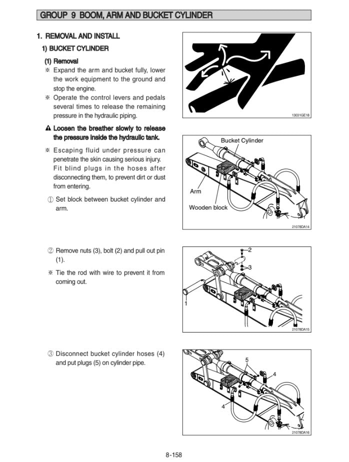 MANUAL DE SERVICIOS EXCAVADORA R380LC-9A