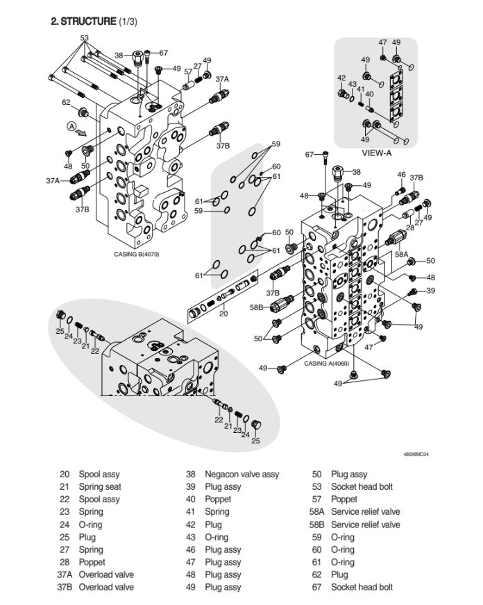 MANUAL DE SERVICIOS EXCAVADORA R390LC-9