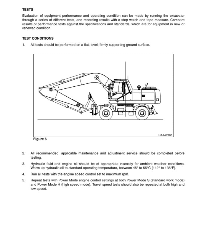 MANUAL DE SERVICIOS EXCAVADORA S210W-V