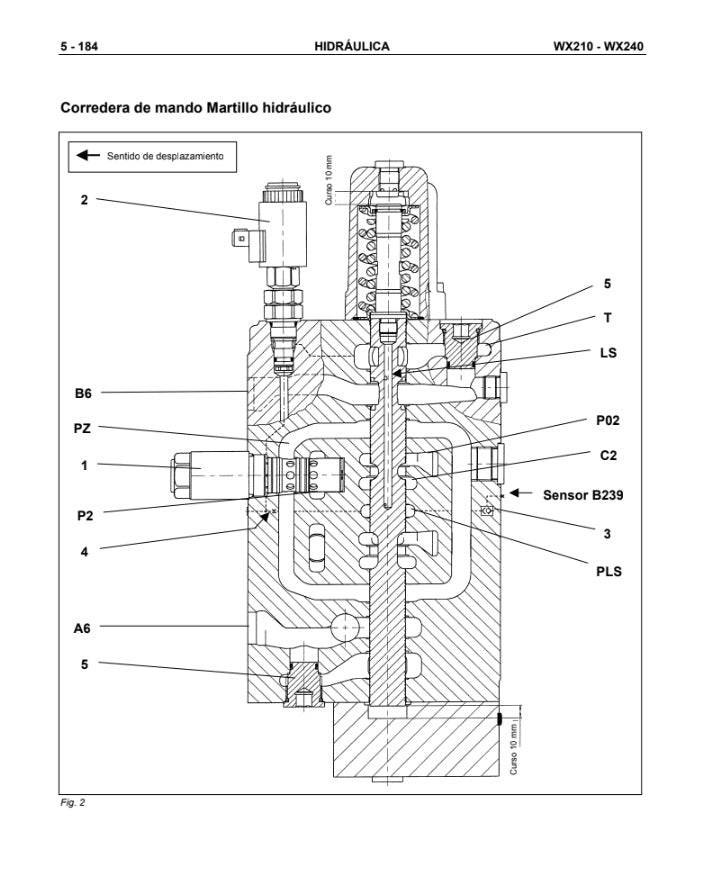 MANUAL DE SERVICIOS EXCAVADORA WX210 WX240
