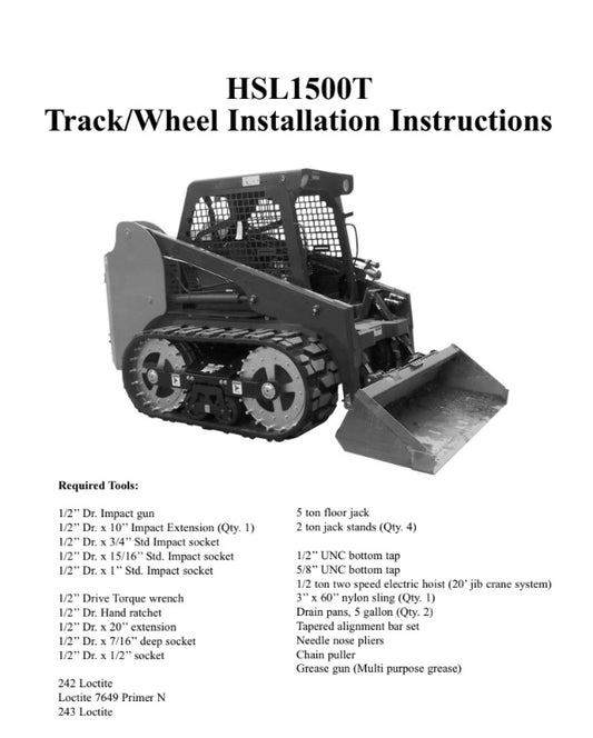 MANUAL DE SERVICIOS MINICAGADOR HSL1500T