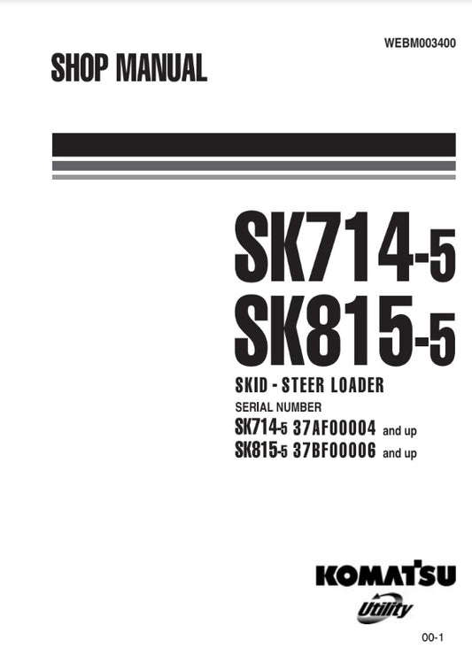 MANUAL DE SERVICIOS MINI CARGADOR SK714-5 SK815-5