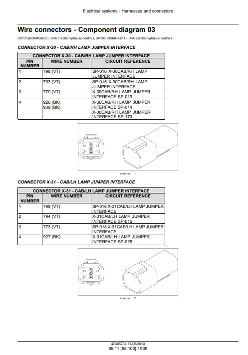 MANUAL DE SERVICIOS MINI CARGADOR SR130 / SR160 / SR175 / SV185 SR220 / SR250 / SV250 / SV300 TIER 4 TR320 / TV380 TIER 4