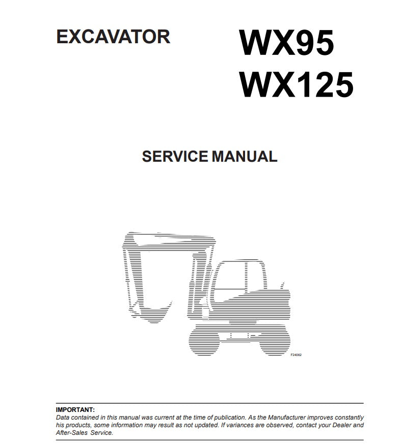MANUAL DE SERVICIOS MINI EXCAVADORA DE LLANTAS WX95 WX125