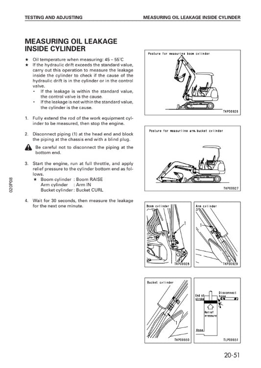 MANUAL DE SERVICIOS MINI EXCAVADORA PC20R-8 PC25R-8 PC27R-8