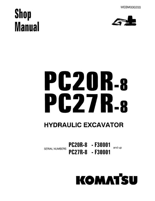 MANUAL DE TALLER MINI EXCAVADORA PC20R-8 PC27R-8