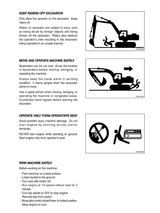 MANUAL DE SERVICIOS MINI EXCAVADORA R17Z-9A
