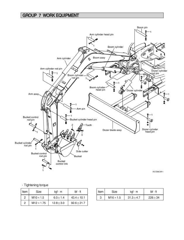 MANUAL DE SERVICIOS MINI EXCAVADORA R27Z-9