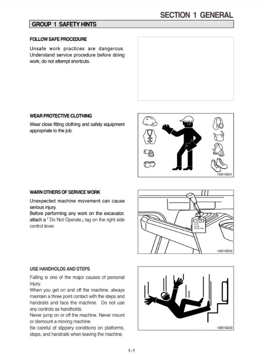 MANUAL DE SERVICIOS MINI EXCAVADORA R55-3