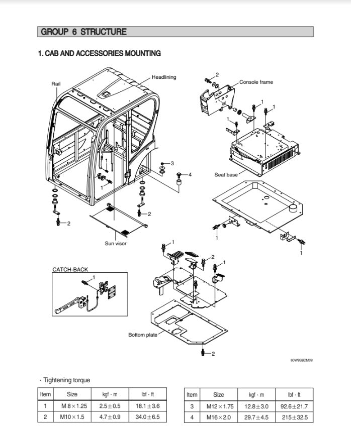 MANUAL DE SERVICIOS MINI EXCAVADORA R60W-9S