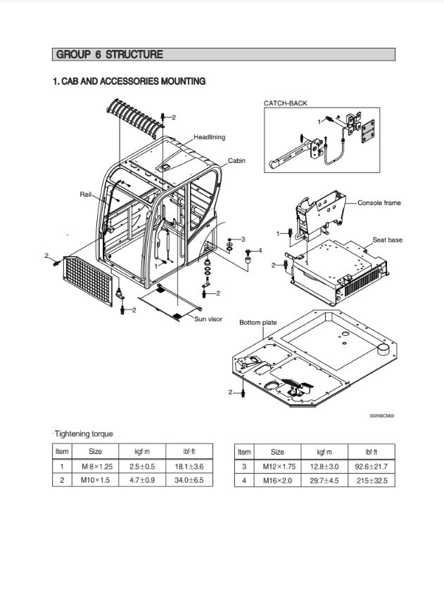 MANUAL DE SERVICIOS MINI EXCAVADOR R55W-9A