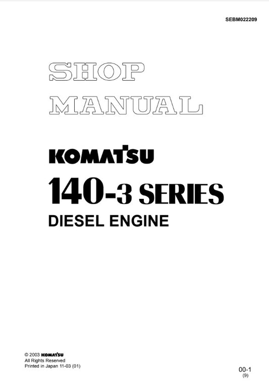 MANUAL DE SERVICIOS MOTOR 140-3 SERIES