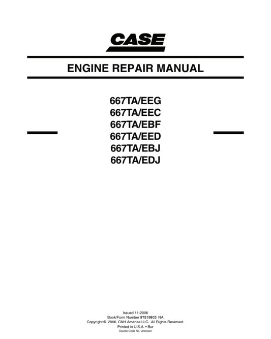 MANUAL DE SERVICIOS MOTOR 667TA,EEG,667TA,EEC,667TA,EBF,667TA,EED,667TA,EBJ,667TA,EDJ