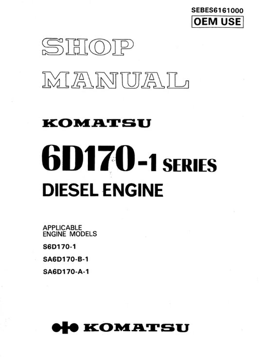MANUAL DE SERVICIOS MOTOR 6D170-1 SERIES