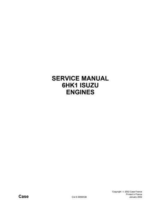 MANUAL DE SERVICIOS MOTOR 6HK1 ISUZU