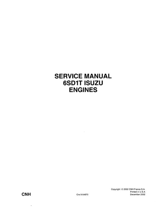 MANUAL DE SERVICIOS MOTOR 6SD1T ISUZU
