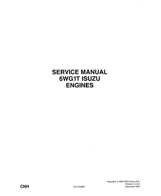 MANUAL DE SERVICIOS MOTOR 6WG1T ISUZU